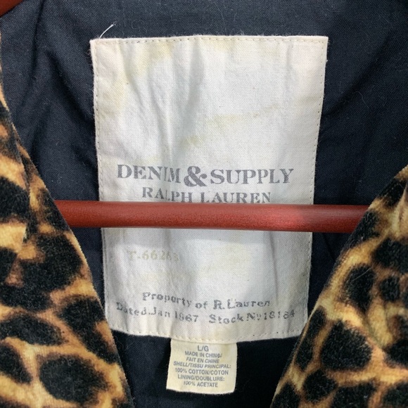 Denim & Supply Ralph Lauren Leopard Moto Jacket - Picture 3 of 7